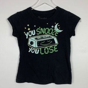 David & Goliath You Snooze Tee sz M Girls